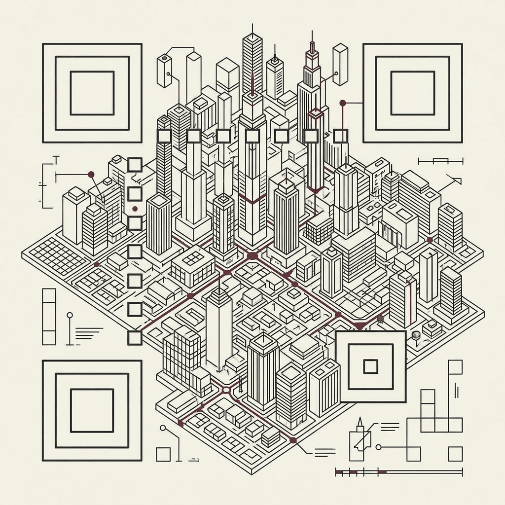 QR City: creative coding to turn a link into a 3D city